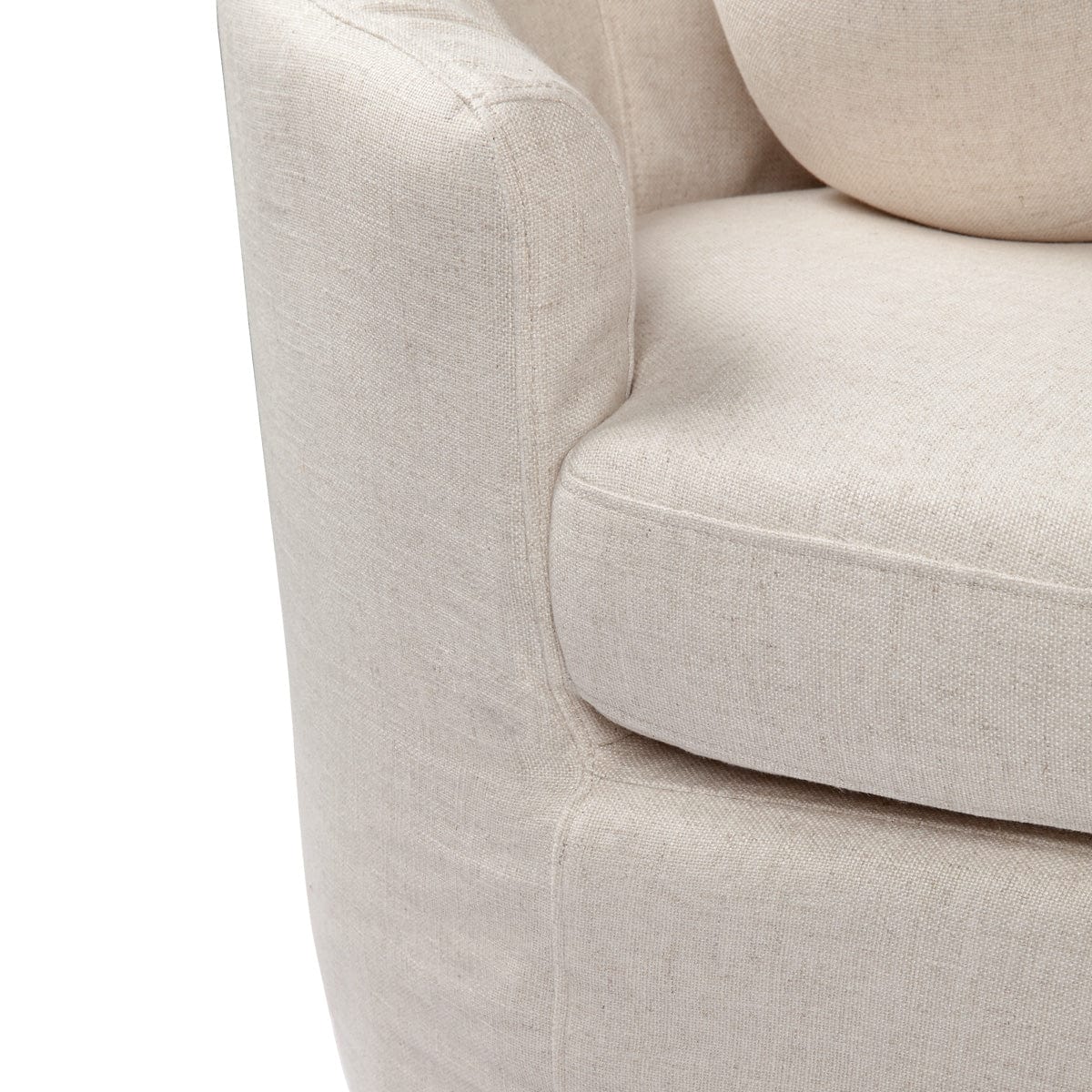 Cafe Lighting & Living Elle 3 Seater Slip Cover Sofa - Natural Linen