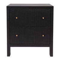 House Journey Ariana Bedside Table - Large Black