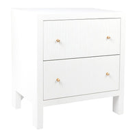 House Journey Ariana Bedside Table - Large White
