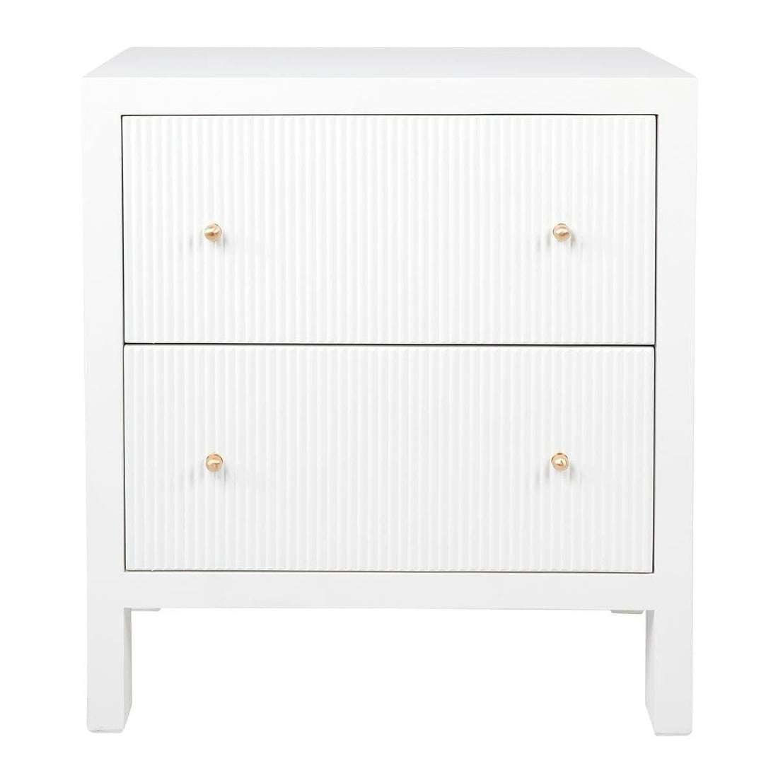 House Journey Ariana Bedside Table - Large White