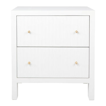 House Journey Ariana Bedside Table - Large White
