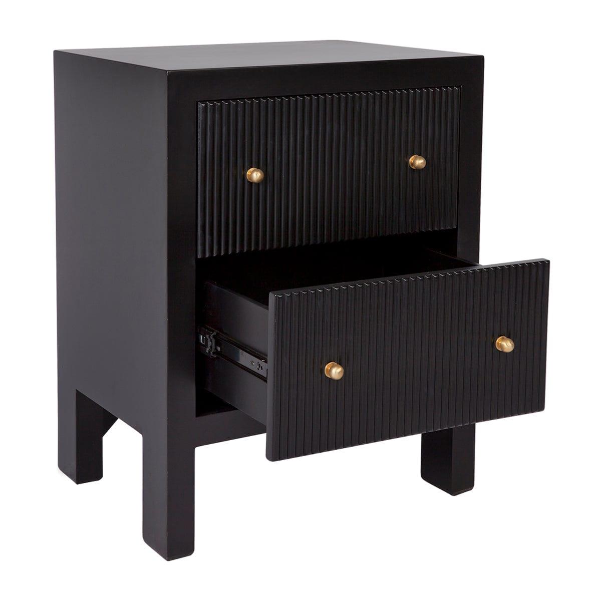 House Journey Ariana Bedside Table - Small Black