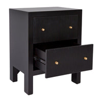 House Journey Ariana Bedside Table - Small Black