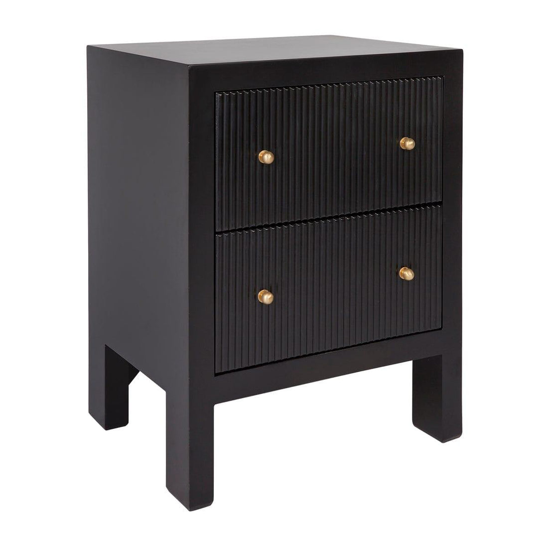 House Journey Ariana Bedside Table - Small Black