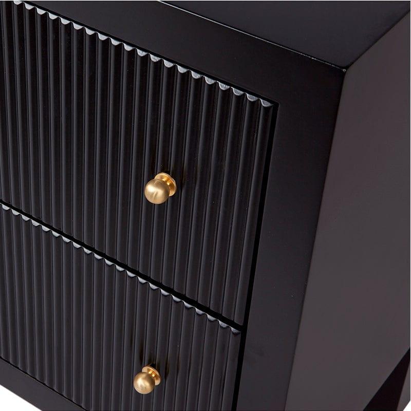 House Journey Ariana Bedside Table - Small Black