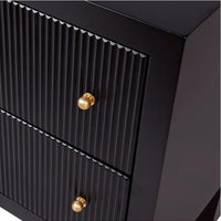 House Journey Ariana Bedside Table - Small Black