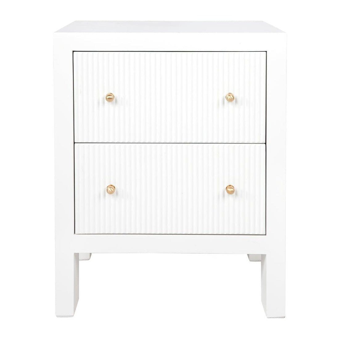 House Journey Ariana Bedside Table - Small White