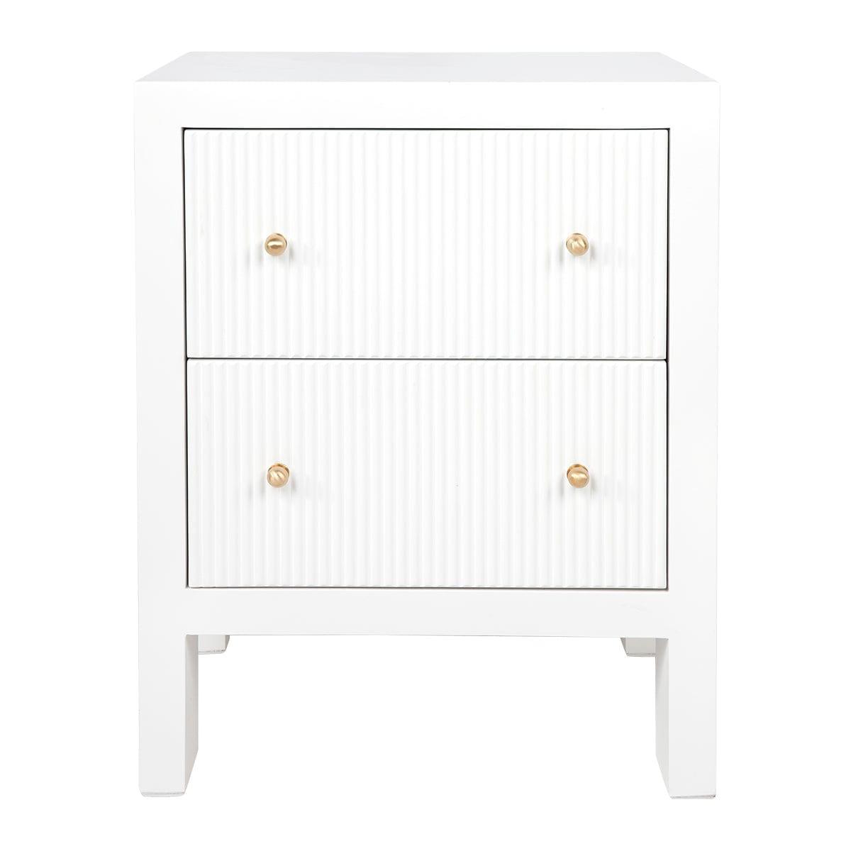 House Journey Ariana Bedside Table - Small White
