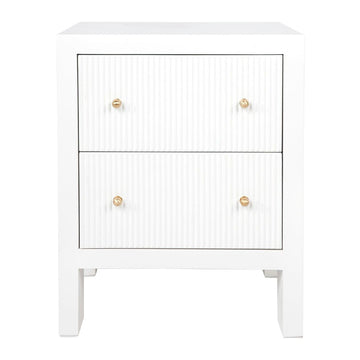 House Journey Ariana Bedside Table - Small White