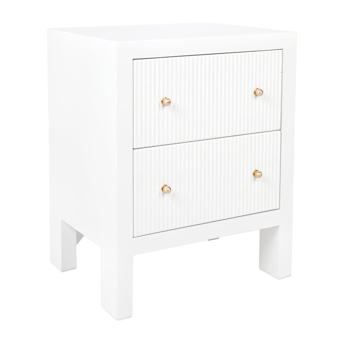 House Journey Ariana Bedside Table - Small White
