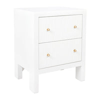 House Journey Ariana Bedside Table - Small White