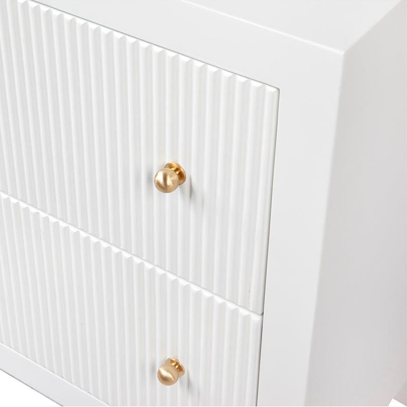 House Journey Ariana Bedside Table - Small White