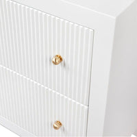 House Journey Ariana Bedside Table - Small White