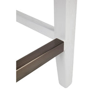 House Journey Canyon White Kitchen Stool - Natural Linen