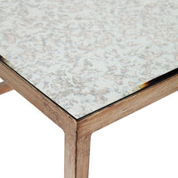 House Journey Cocktail Mirrored Nesting Coffee Table - Antique Gold