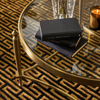House Journey Jak Glass Coffee Table - Gold