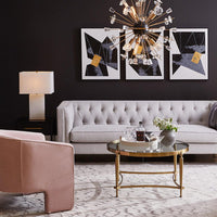 House Journey Jak Glass Coffee Table - Gold
