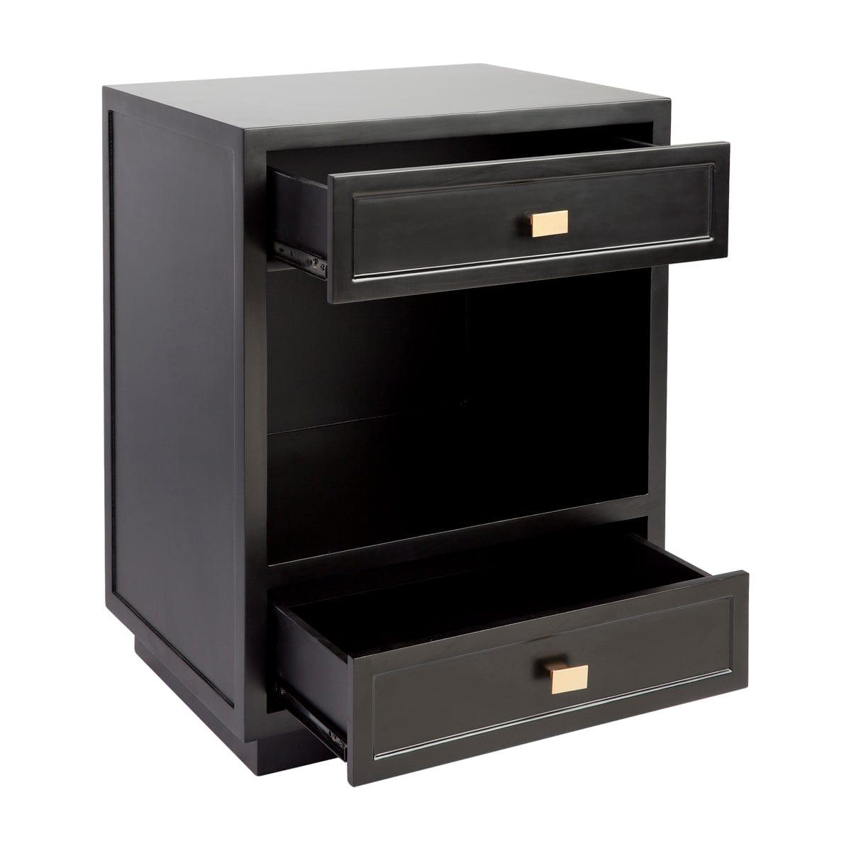 House Journey Logan Bedside Table - Black
