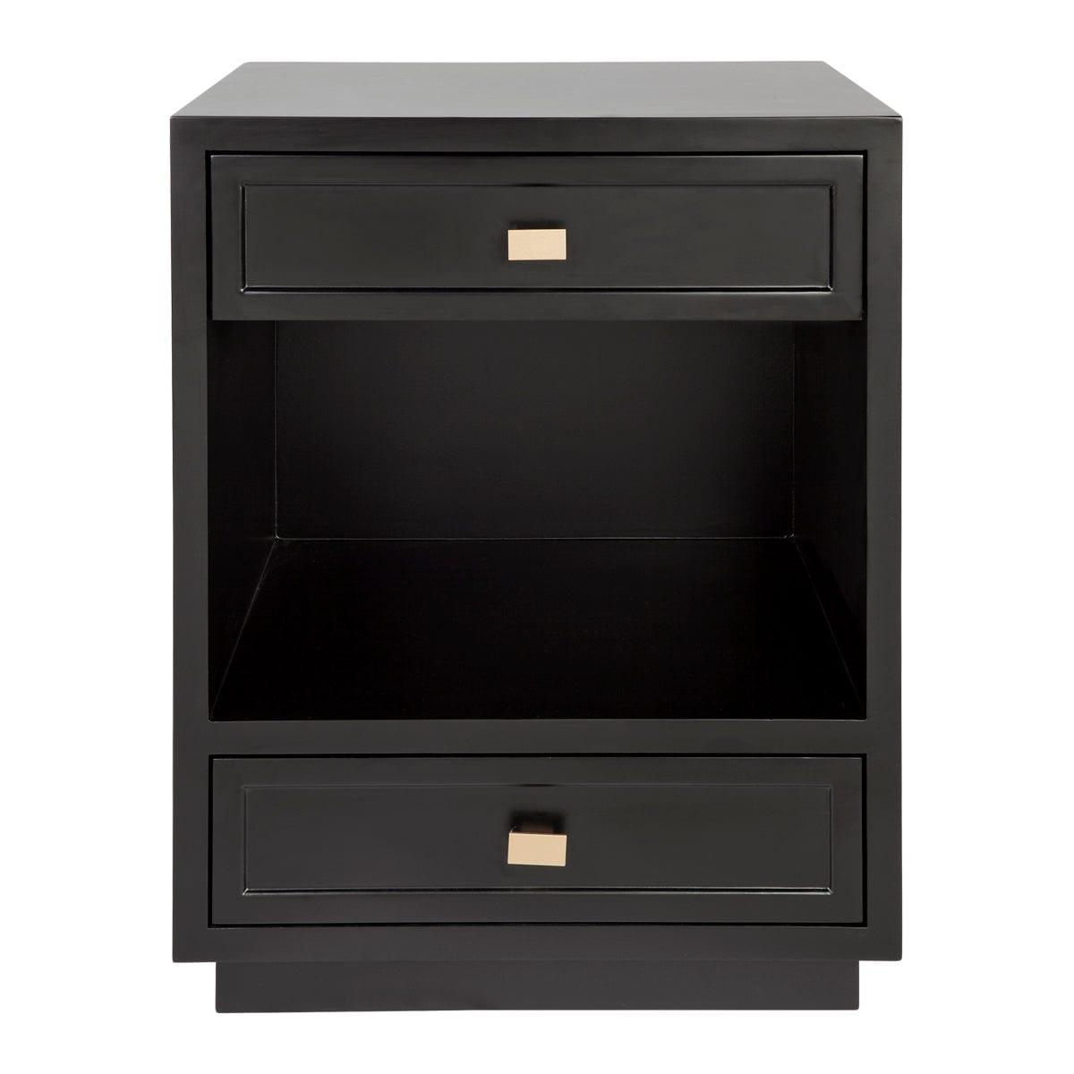 House Journey Logan Bedside Table - Black