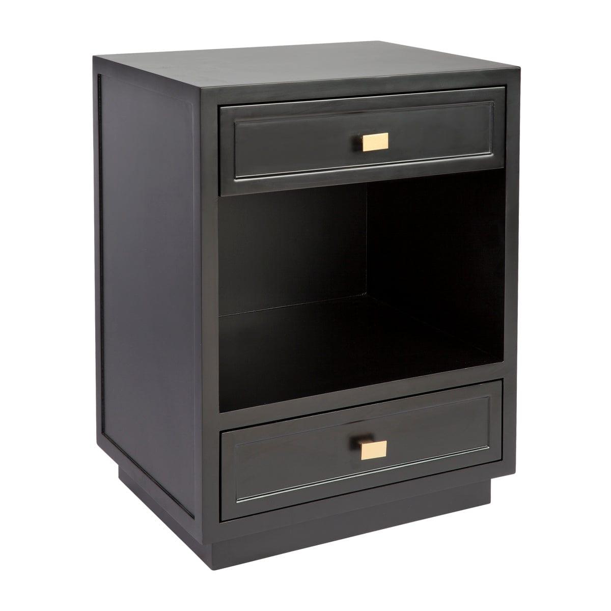 House Journey Logan Bedside Table - Black