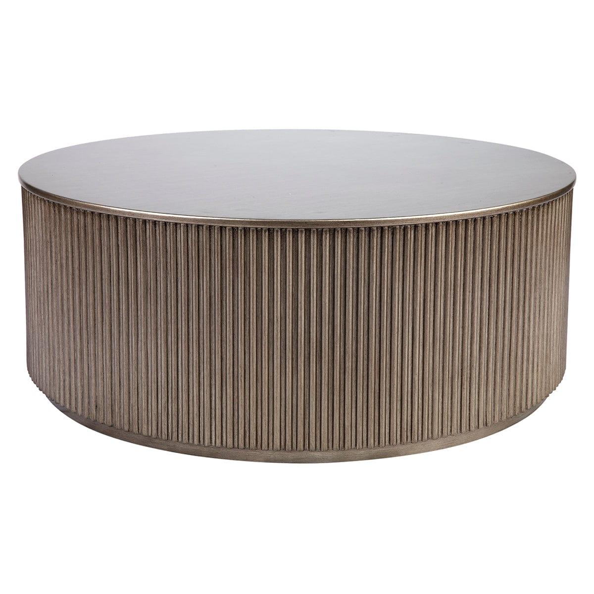 House Journey Nomad Round Coffee Table - Antique Gold