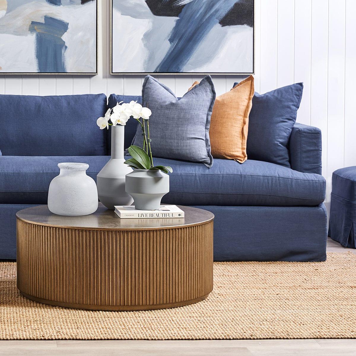 House Journey Nomad Round Coffee Table - Antique Gold