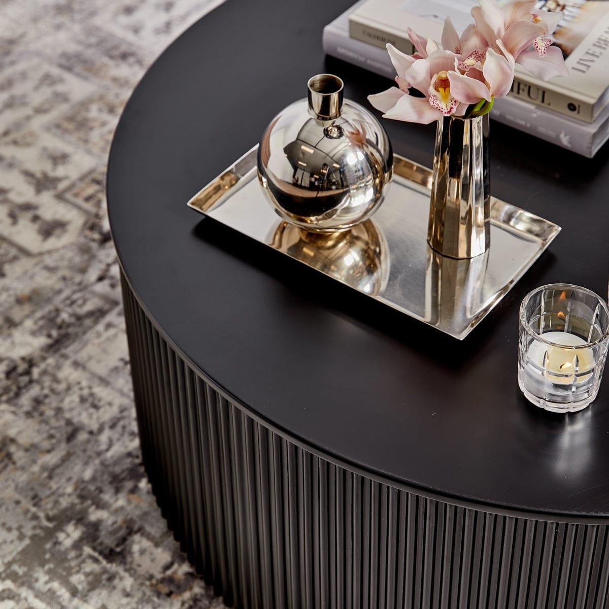 House Journey Nomad Round Coffee Table - Black