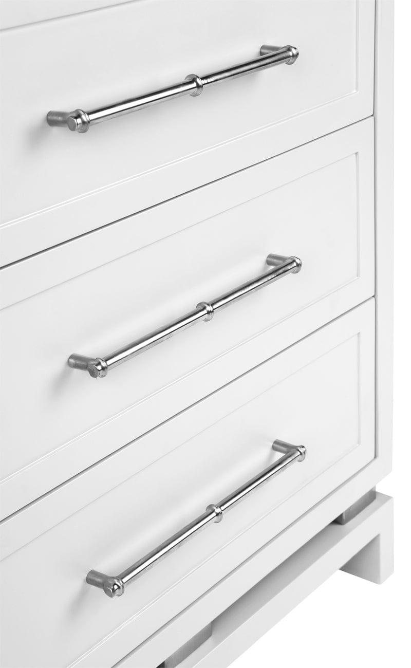 House Journey Pearl Bedside Table - Large White
