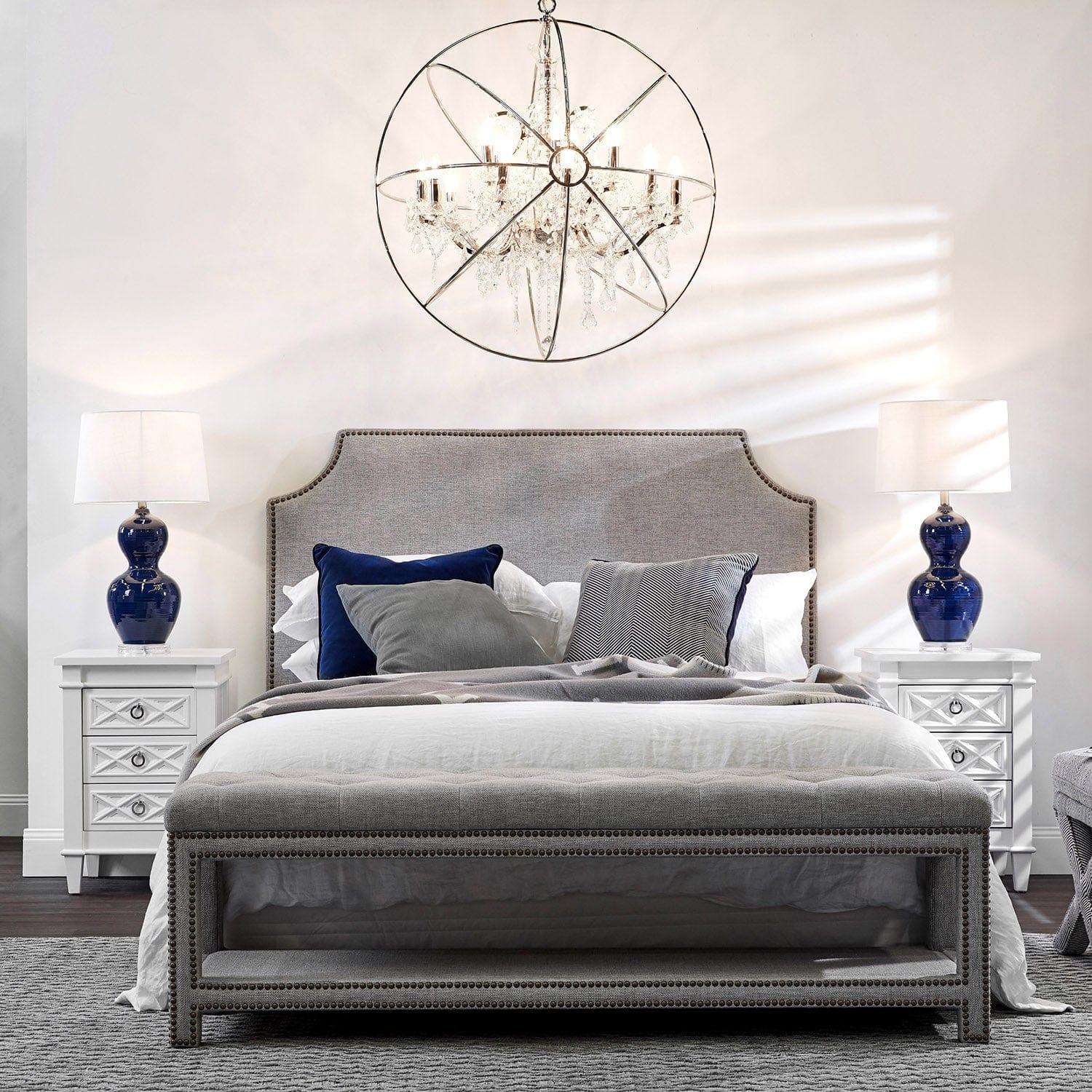 House Journey Plantation Bedside Table - Small White