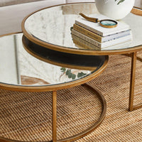 Serene Nesting Coffee Tables - Antique Gold.