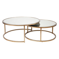 Serene Nesting Coffee Tables - Antique Gold.