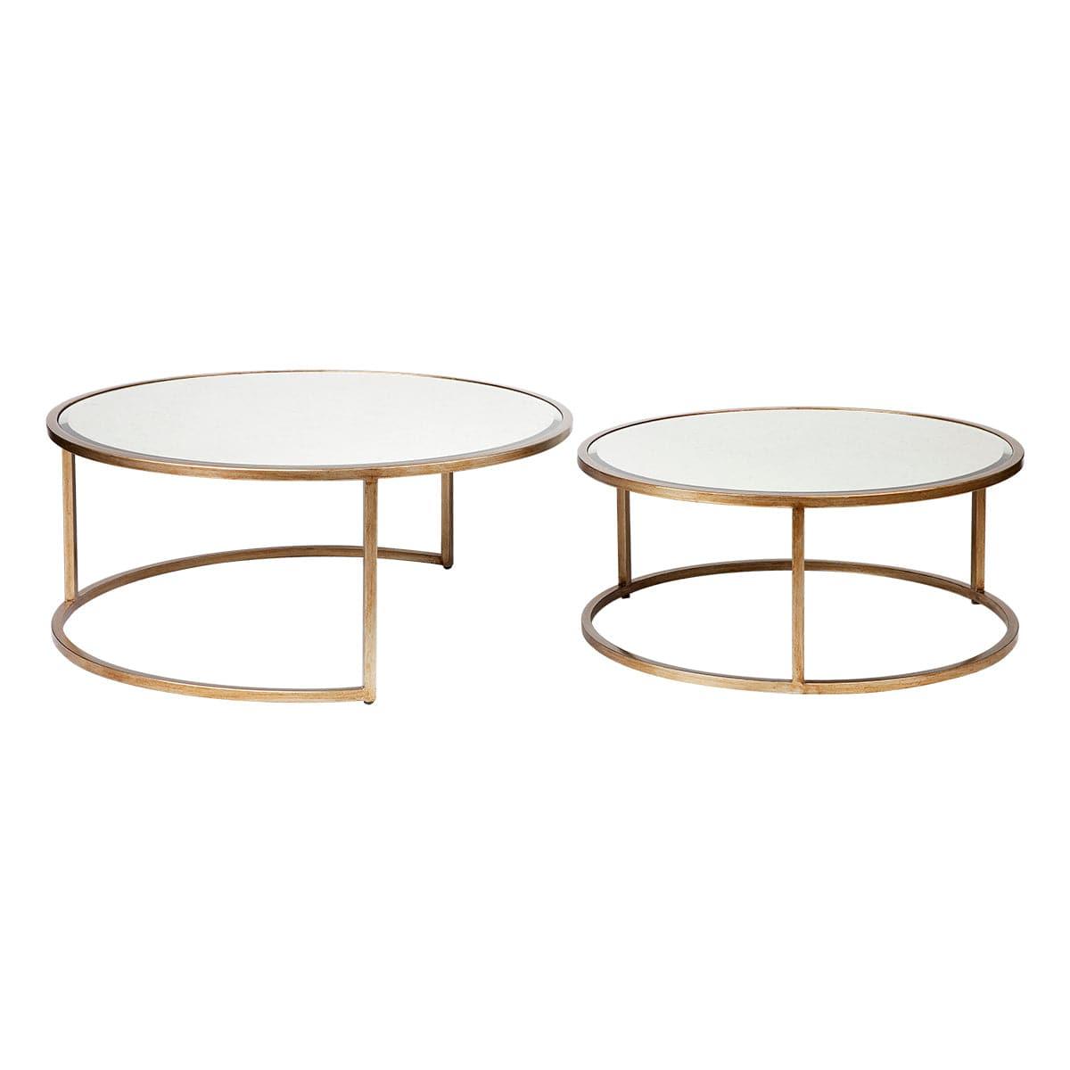 Serene Nesting Coffee Tables - Antique Gold.