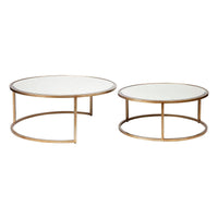 Serene Nesting Coffee Tables - Antique Gold.