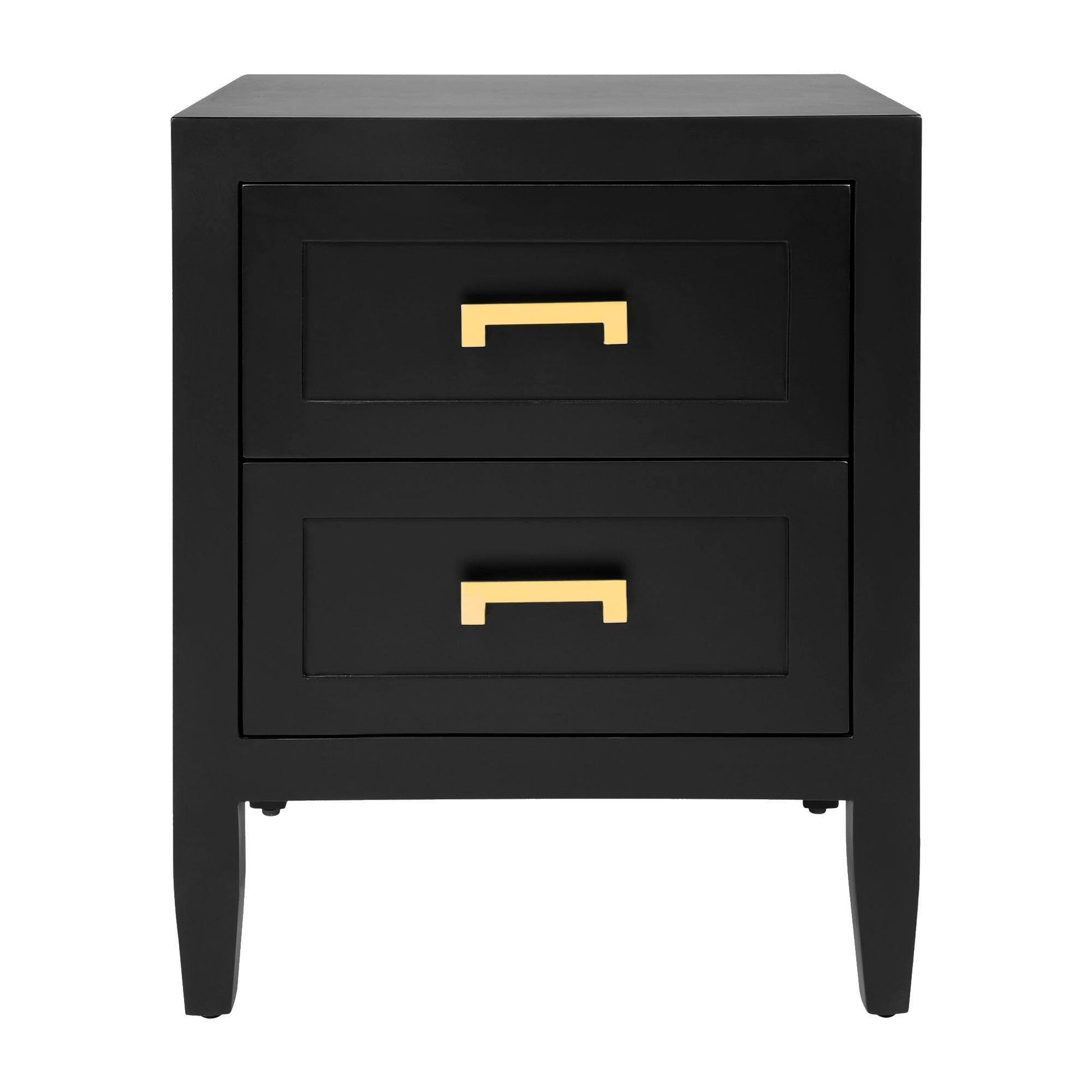 Soloman Bedside Table - Small Black.