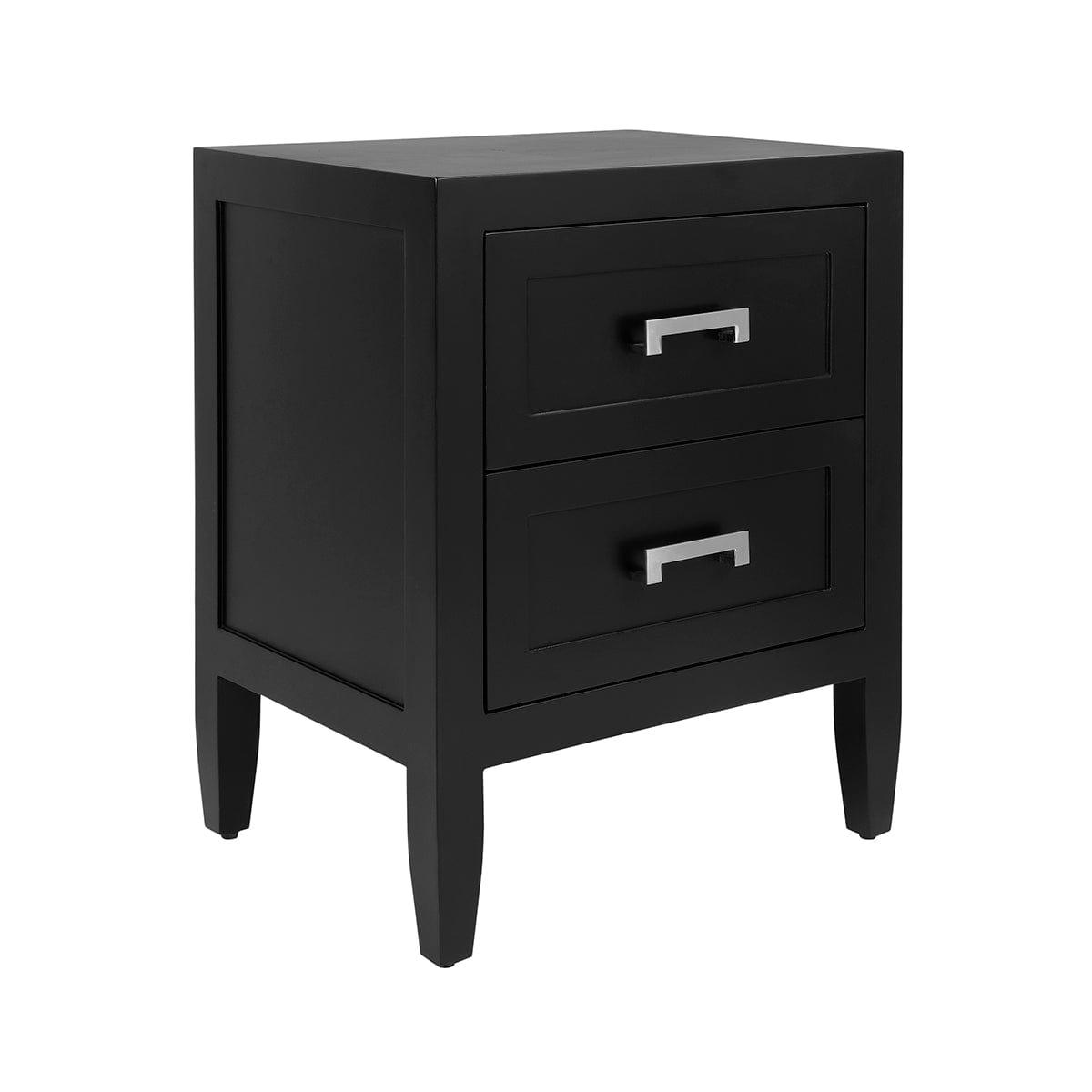 Soloman Bedside Table - Small Black.