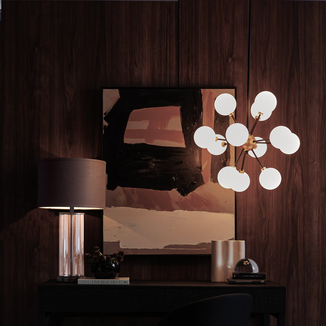House Journey Table Lamp East Side Table Lamp - Black