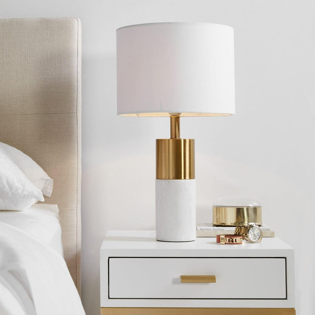 House Journey Table Lamp Lane Table Lamp - White