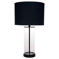 House Journey Table Lamp Left Bank Table Lamp - Black w Black Shade