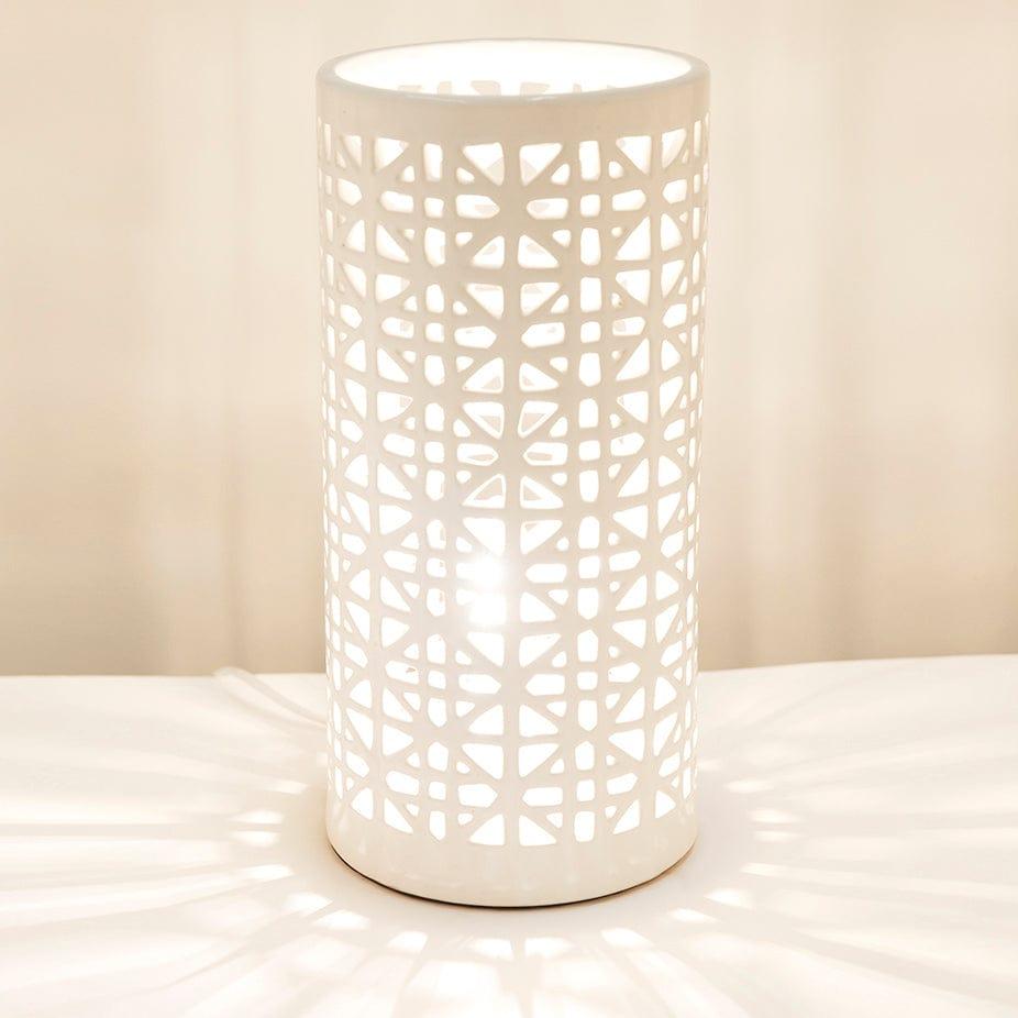 House Journey Table Lamp Oprah Table Lamp - White