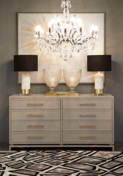 House Journey Table Lamp Paola Marble Table Lamp - White w Black Shade