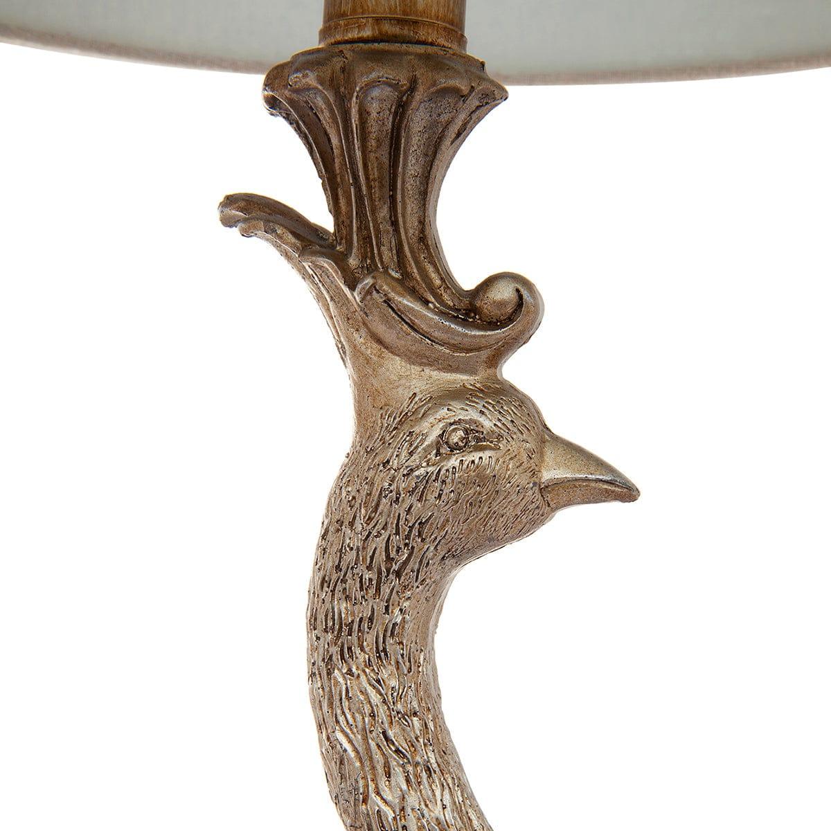 House Journey Table Lamp Peacock Table Lamp - Gold