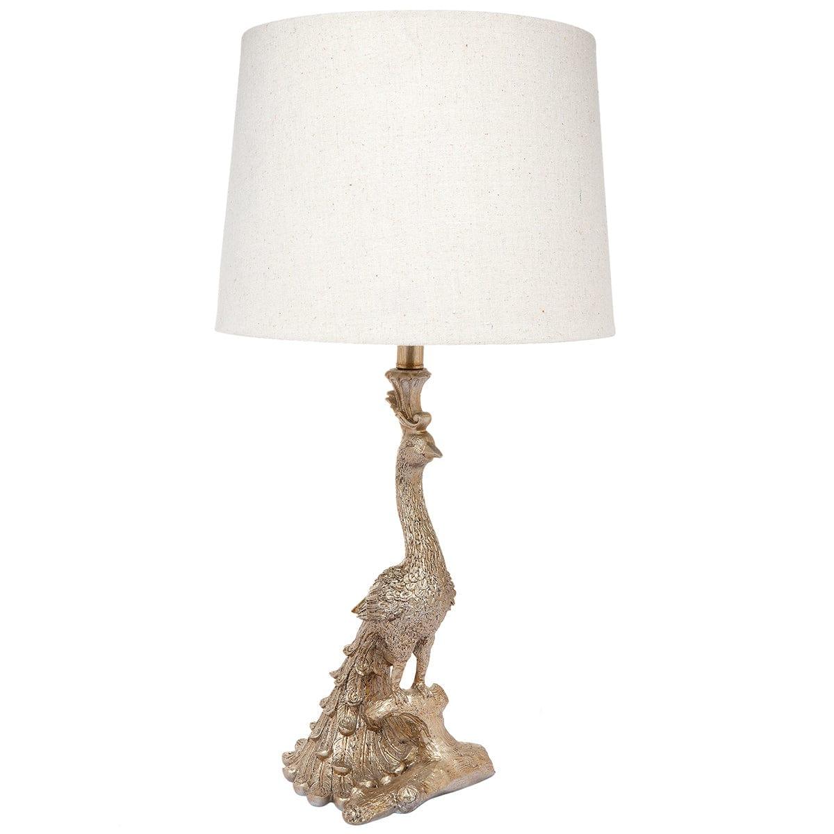 House Journey Table Lamp Peacock Table Lamp - Gold