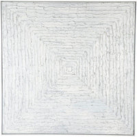 White Vortex Oil On Canvas Painting - Large.