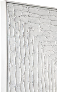 White Vortex Oil On Canvas Painting - Large.