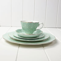 Royal Albert Cheeky Vintage Mix Polka Rose 5pc Service for One.