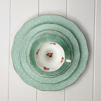 Royal Albert Cheeky Vintage Mix Polka Rose 5pc Service for One.