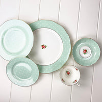 Royal Albert Cheeky Vintage Mix Polka Rose 5pc Service for One.