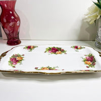 Royal Albert Old Country Roses Sandwich Tray.
