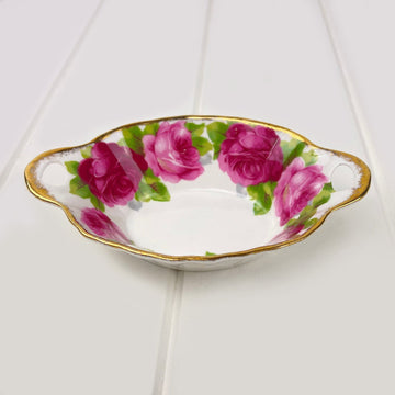 Royal Albert Bone China Royal Albert Old English Rose Pickle / Preserve Dish