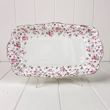 Royal Albert Bone China Royal Albert Rose Confetti Sandwich Tray